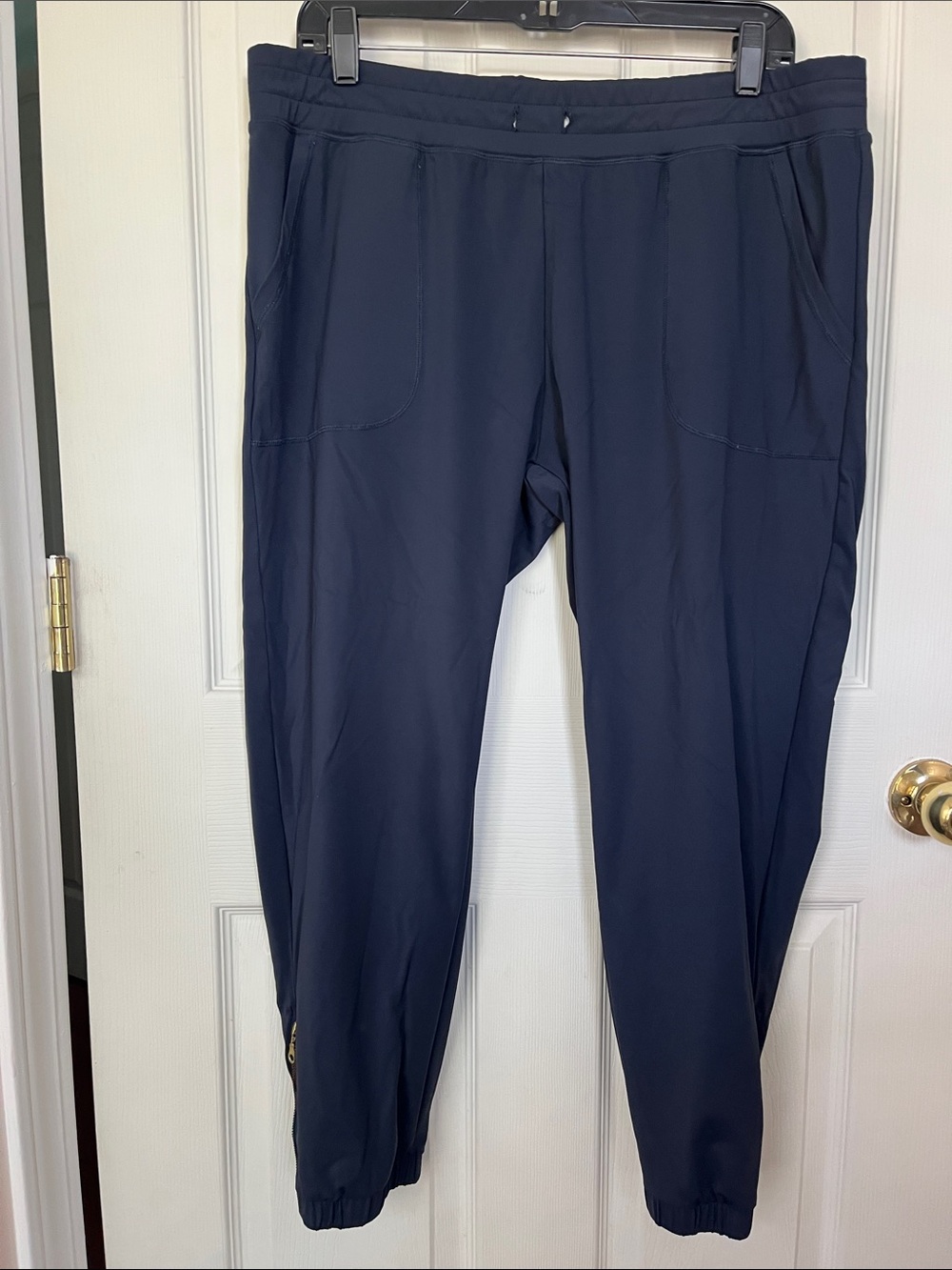 ZYIA Women's Navy Athletic Jogger Track Pants